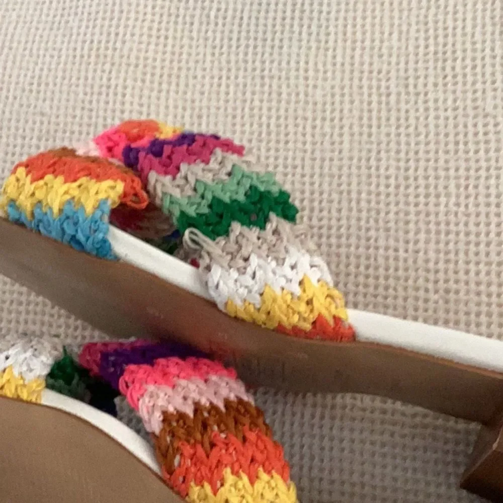DUNE London Women’s Laize Sandal, Multi Color, size EU39/US9, NWOT minor flaws